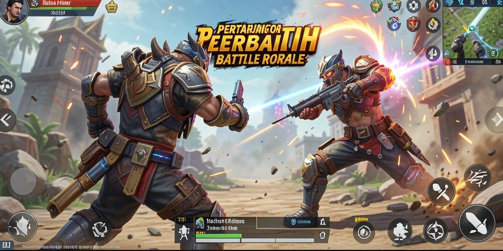 Tantangan seru dalam permainan Battle Royale 2757.