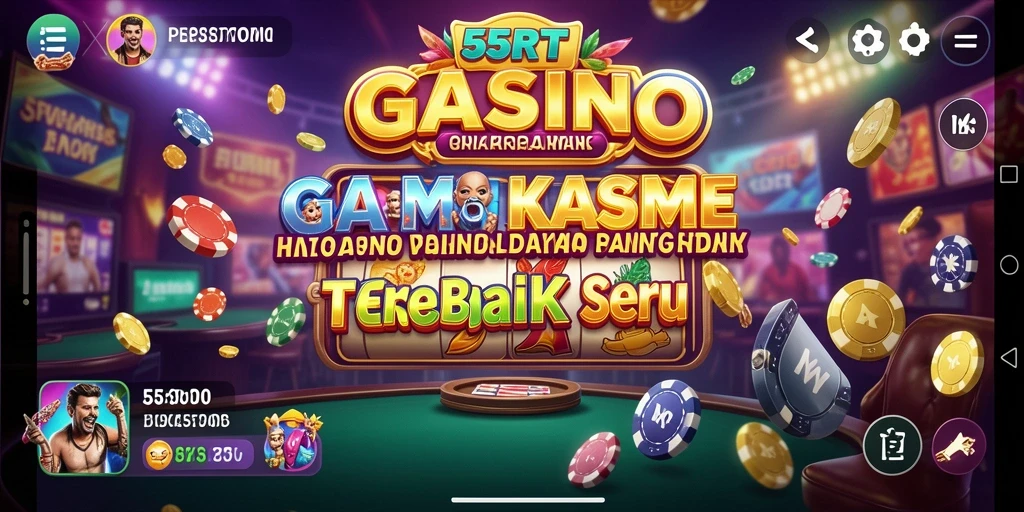 Tampilan gameplay seru di kasino virtual 55RT.