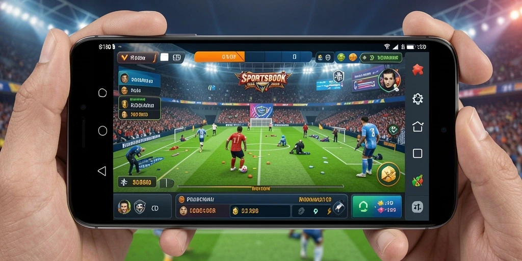 Tampilan menarik dari aplikasi Sportsbook 8180 dengan fitur taruhan langsung.