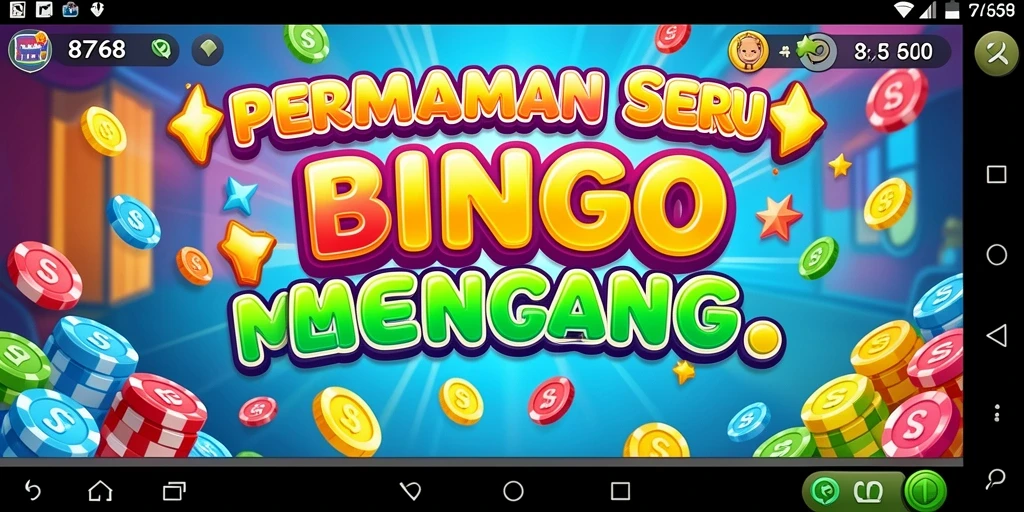 Tampilan gameplay menarik dari aplikasi Bingo 8768.