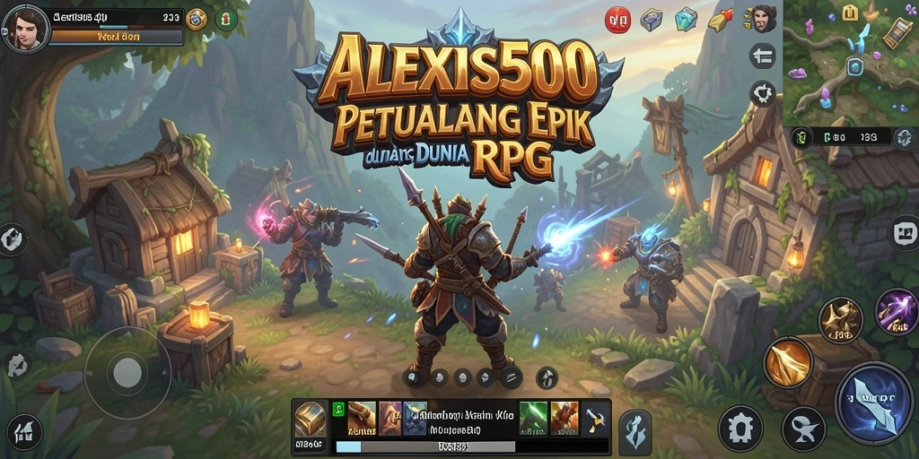 Menampilkan pertempuran seru di dunia RPG ALEXIS500.