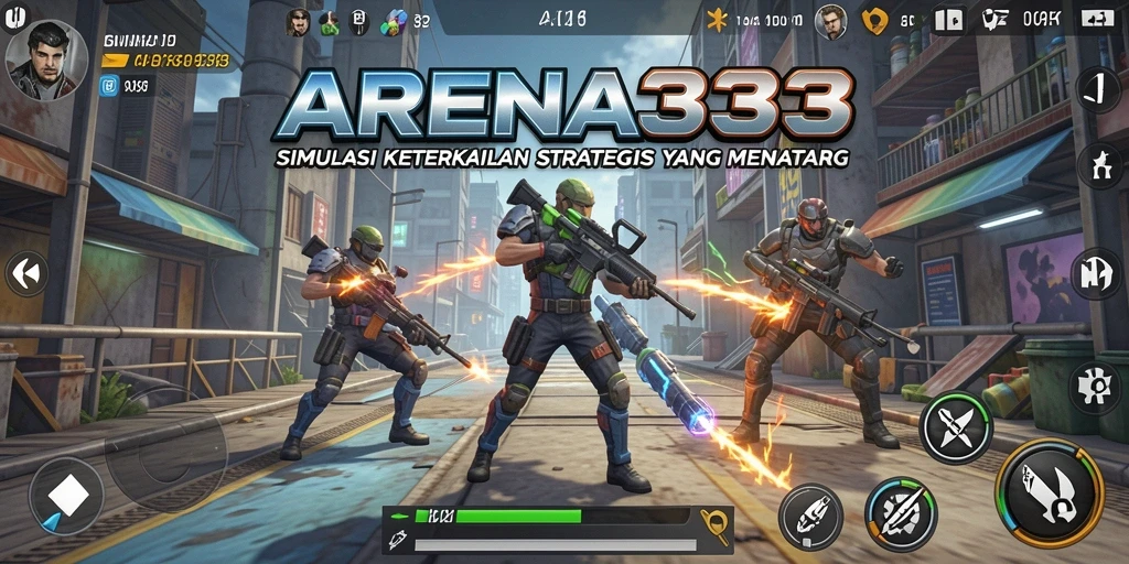 Screenshot dari gameplay ARENA333 yang menampilkan momen strategi dan kreativitas.
