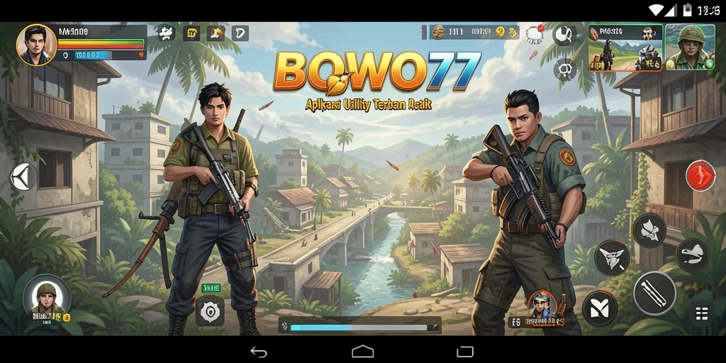 Screenshot BOWO77 menunjukkan antarmuka aplikasi Utility yang intuitif.