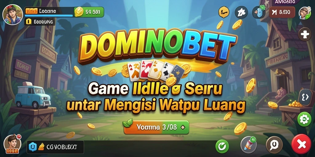 Tampilan gameplay seru di DOMINOBET dengan sistem Idle yang menarik.