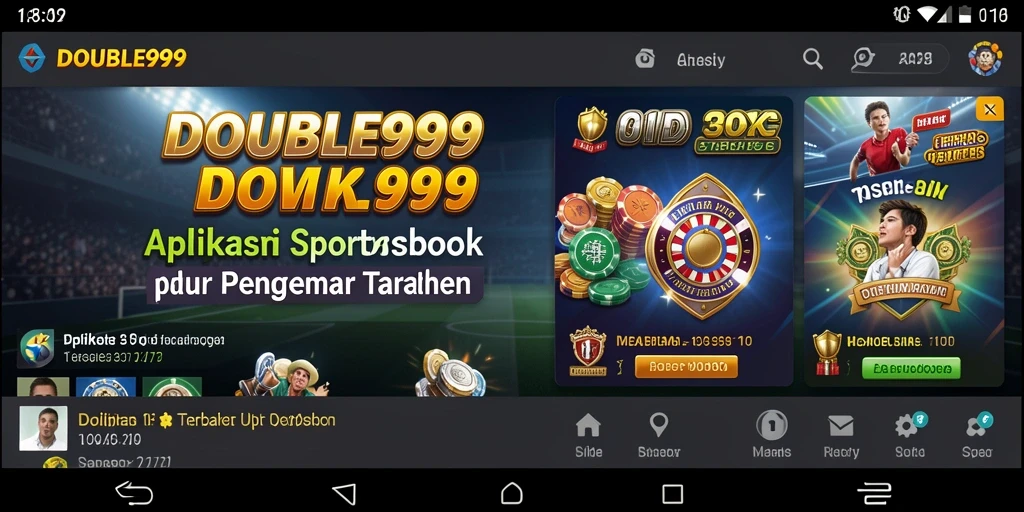 Tampilan utama gameplay taruhan olahraga dalam DOUBLE999.