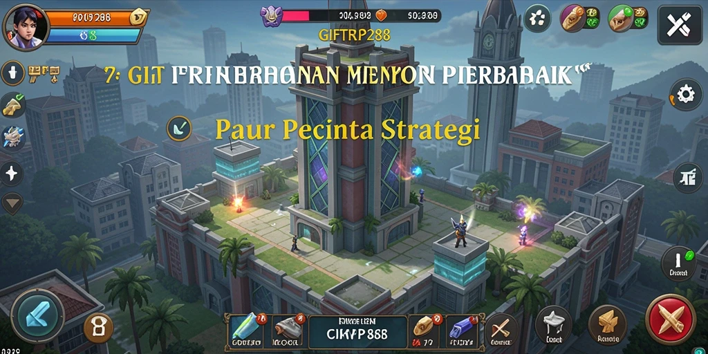 Tangkapan layar menarik dari gameplay Tower Defense yang intens.