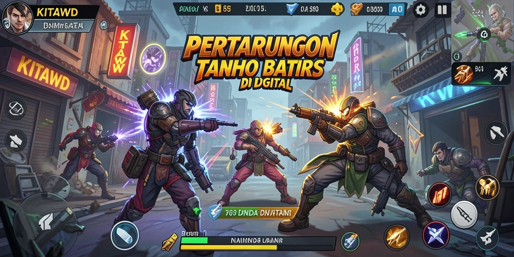 Tampilan aksi pertarungan menegangkan dalam KITAWD.