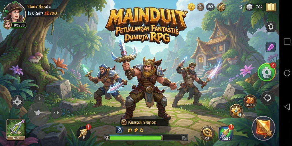 Tampilan gameplay menarik dari game RPG MAINDUIT.