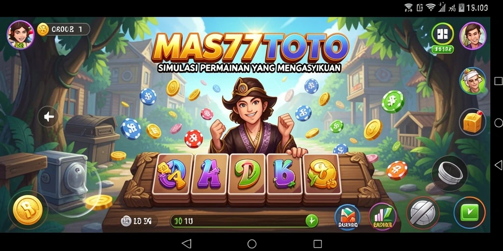 Tampilan gameplay dari MAS77TOTO yang menarik dan interaktif.