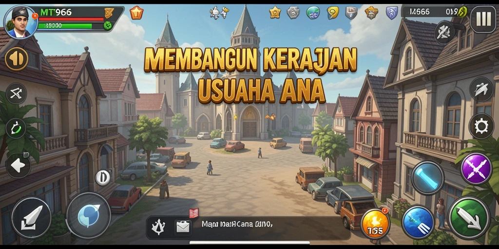 Tangkapan layar menunjukkan gameplay seru dalam mengelola bisnis Tycoon.