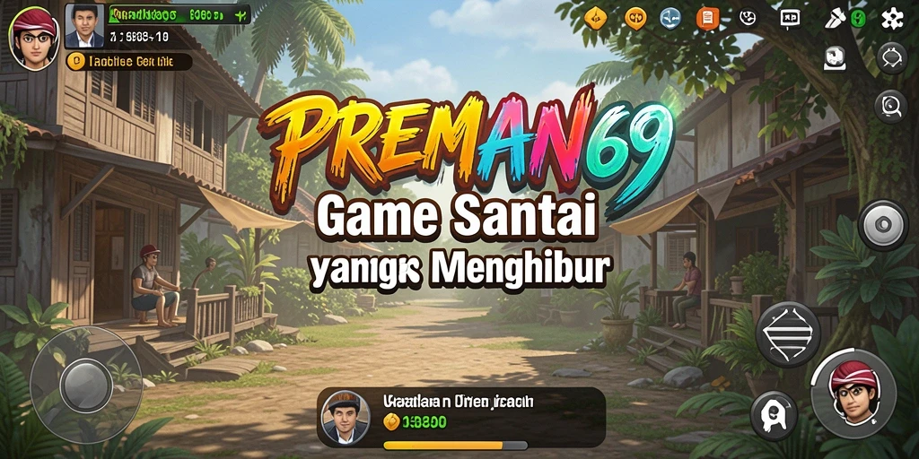 Screenshot menampilkan karakter lucu dalam gameplay santai.