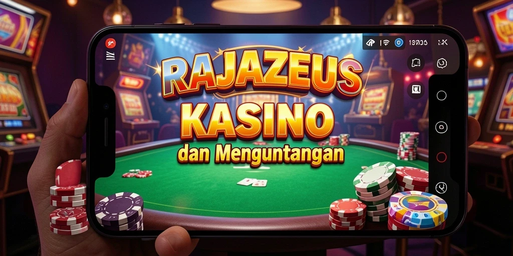 Gameplay menarik dari RAJAZEUS di kasino mobile.
