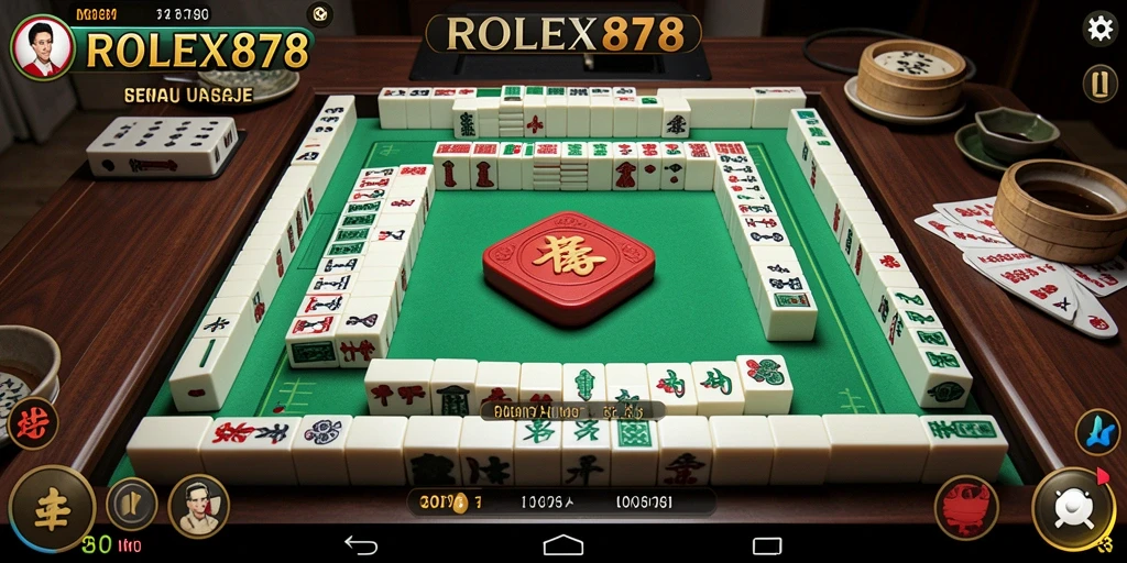 Tampilan gameplay menarik dari ROLEX878 yang menggoda para pemain Mahjong.