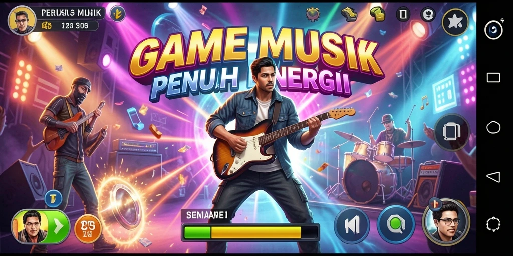 Tangkapan layar gameplay T6 menunjukkan keseruan bermain musik.