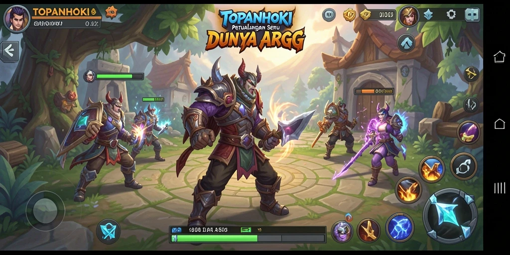 Gameplay menarik dengan aksi pertempuran seru di TOPANHOKI.