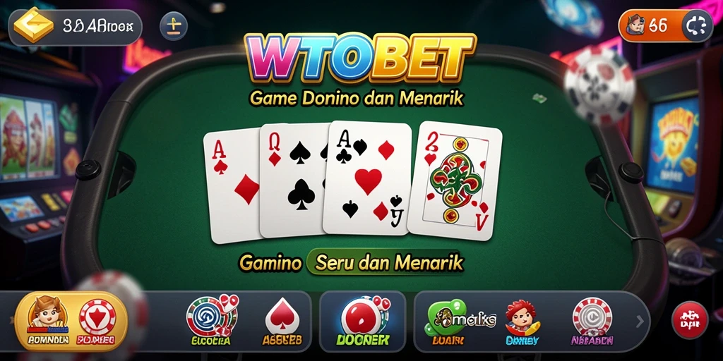 Gameplay Domino seru dan mendebarkan di WTOBET.